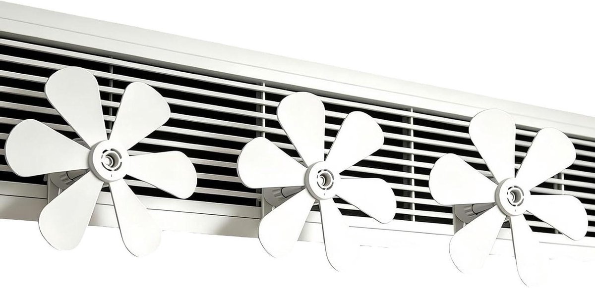 AC Luchtdeflector - Winddeflector Ventilator - Comfortabel Binnenklimaat - Stille Druppelvrije Werking - 20x20 cm - Wit