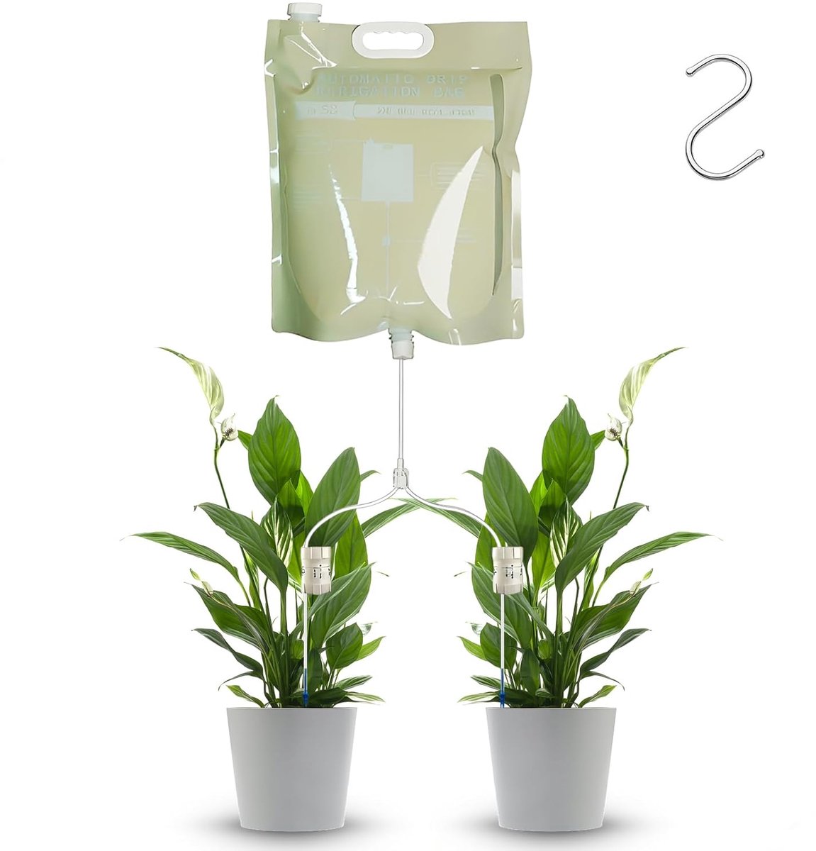 Automatische gietzak 6,5L - Infusiezak met verstelbare kraan - Precisie druppelirrigatie - Ideaal voor binnenplanten - ShopVlot