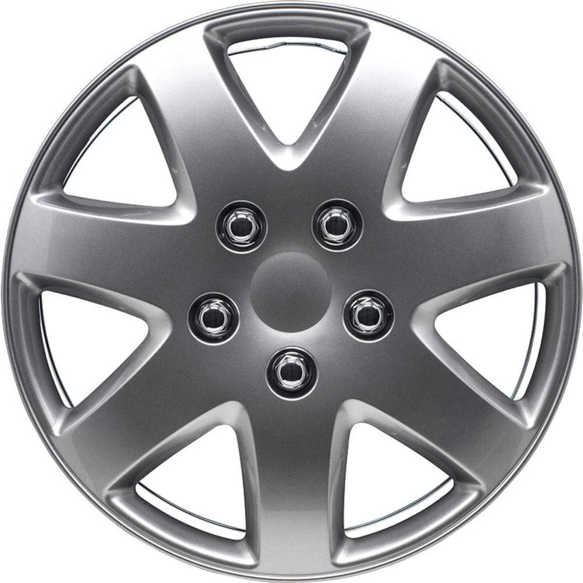 Wieldoppenset 14-inch - gun-metal - 4-delig - geeft je auto een nieuwe look - ShopVlot