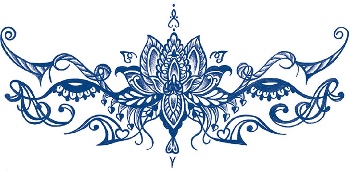 Tijdelijke tattoo Mandala 2 weken