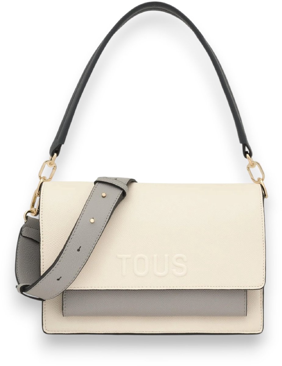 TOUS Beige Audree Saffiano schoudertas