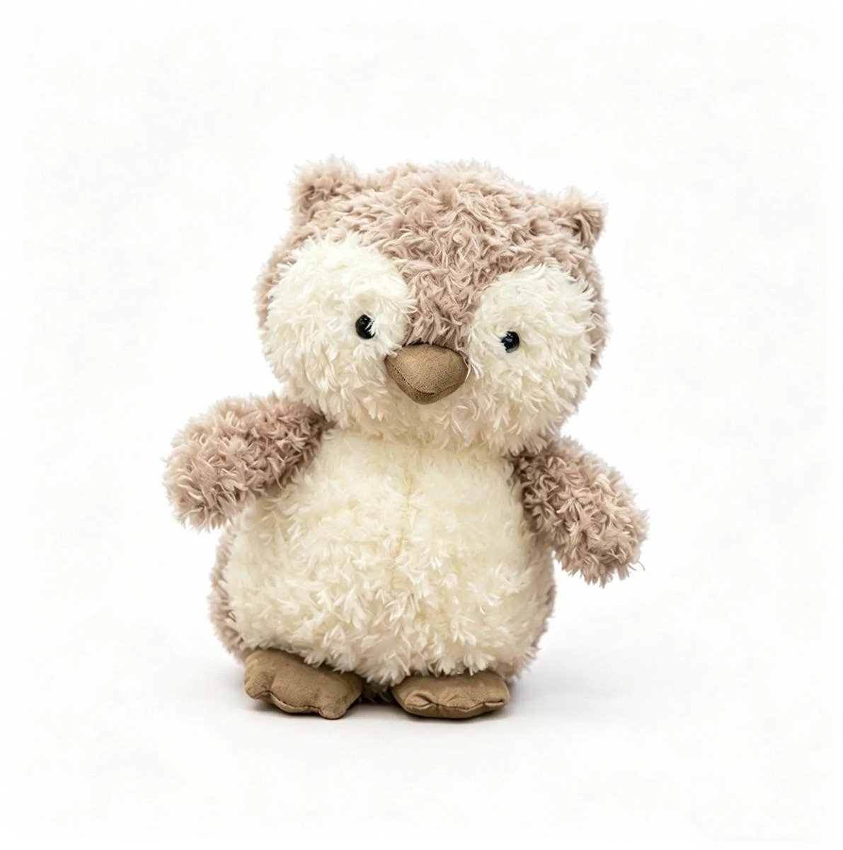 Casalora Pluche Knuffel – Uil Pop – 30cm – Schattige Uil Knuffel – Zacht Comfortabel – Cadeau voor Kinderen Ter Ontspanning en Verzachting van Emoties – Lichtbruin