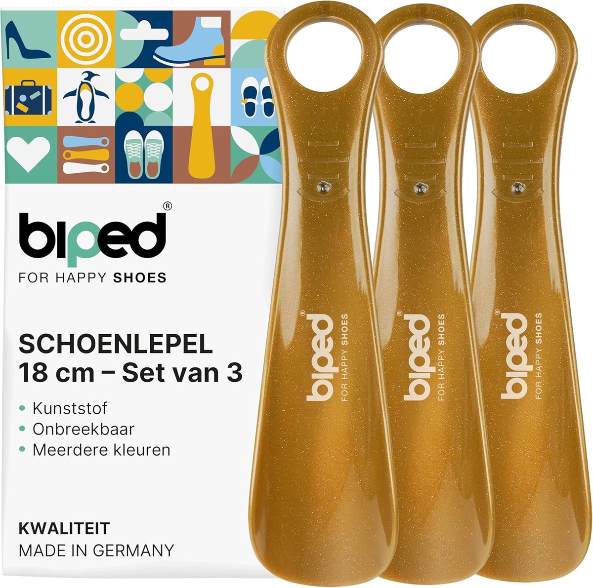 Schoenlepel set 3-delig 18 cm - Kunststof - Ergonomisch ontwerp - Ideaal voor onderweg - SnelShoppen