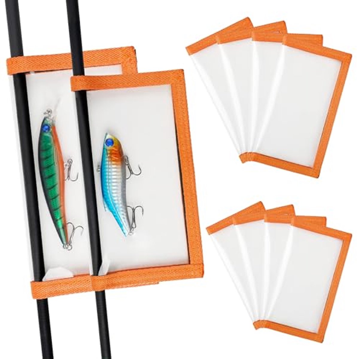 Aasbeschermhoes - 5 stuks transparant PVC veiligheidszak beschermt vishengels kinderen huisdieren tegen scherpe haken tijdens visserij