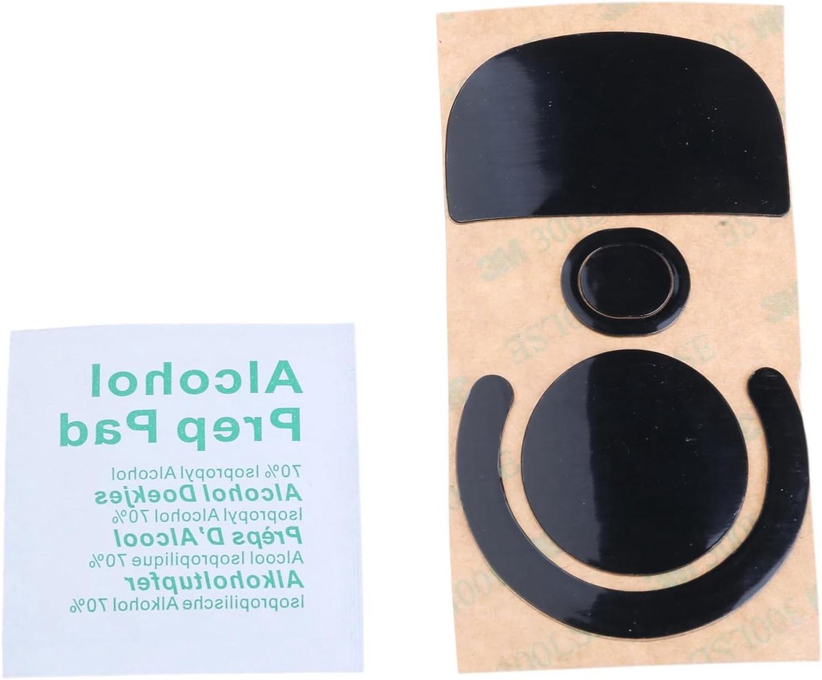 Vervangende Muismatten - Glijders Stickers - Soepeler Glijden - PTFE Smering - 0.8 mm Dikte - Zwart