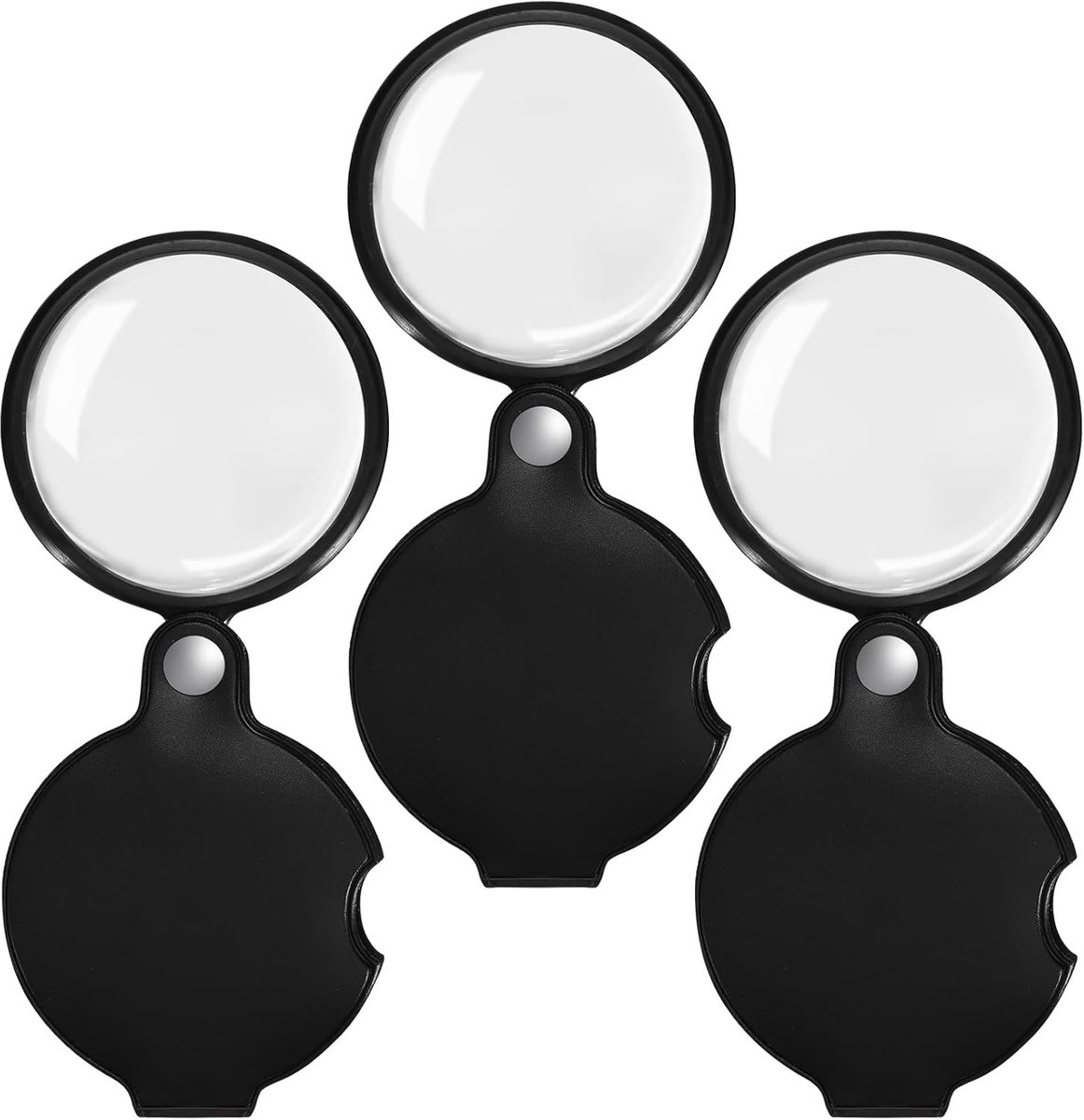 Mini vergrootglas 60 mm - 20x vergroting - opvouwbaar en draaibaar - ideaal voor lezen en hobby's - SnelShoppen
