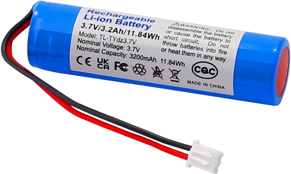 Oplaadbare Li-ion batterij 3.7V 3200mAh - PH2.0 XH2.54 aansluiting - Ideaal voor elektronische apparaten - SnelShoppen