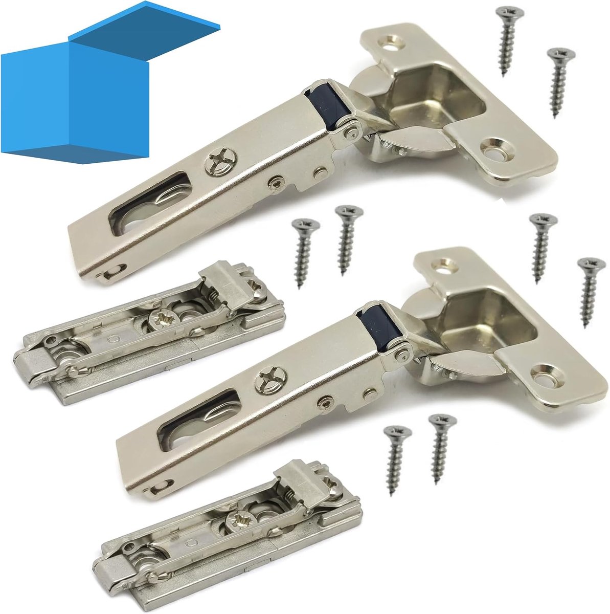 Salice door hinge with opening 105° different applications (without folding clasp, collar: 0 Base H00 wood screw) - ShopVlot