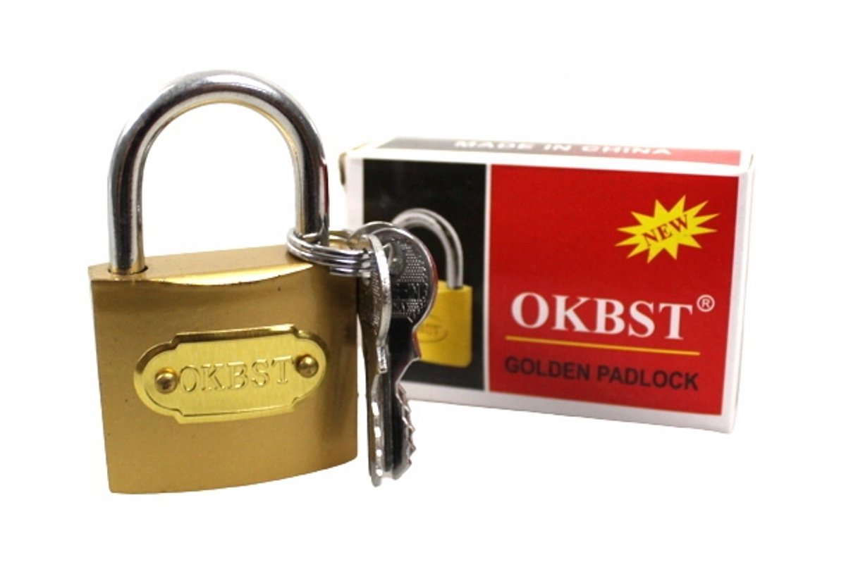 Metalen Hangslot 38mm met 3 Sleutels - Model 264