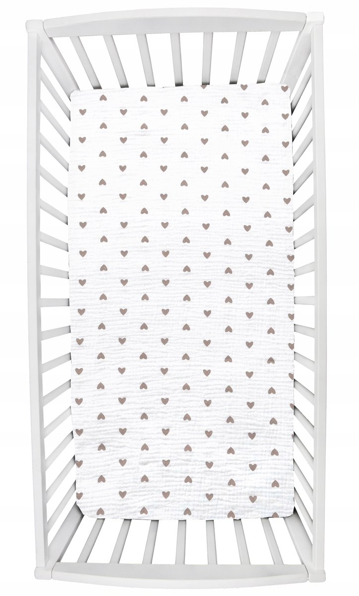 Hoeslaken Muslin 50x90cm - Zacht & Ademend voor Babybedjes