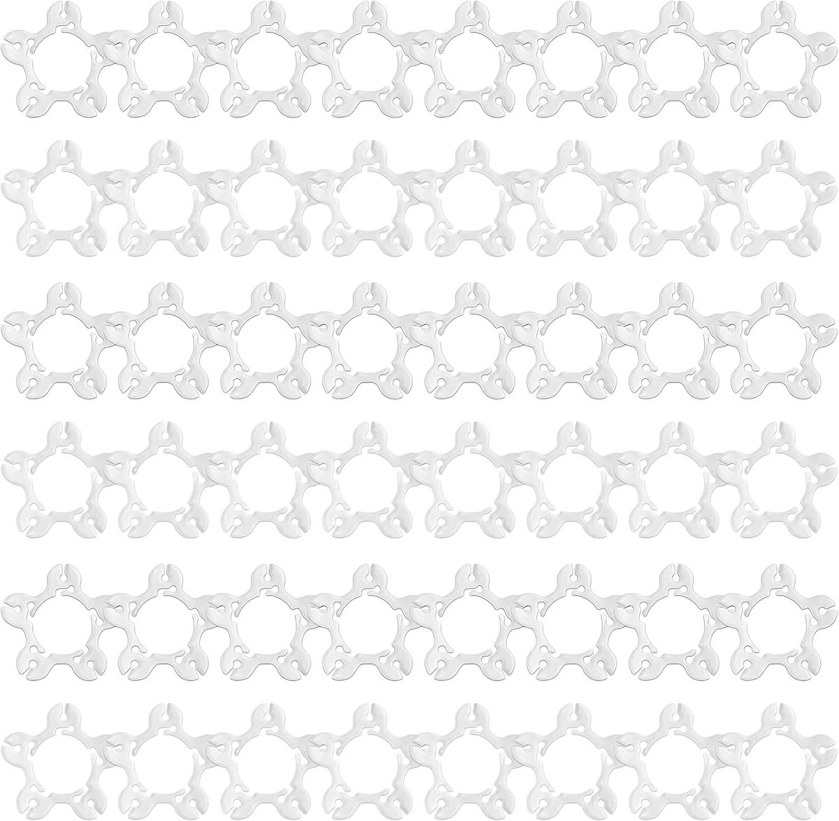 Ballonringclips 100 stuks - Herbruikbare boogclips - Bloemvormige ballonhouders - Perfect voor bruiloften - ShopVlot
