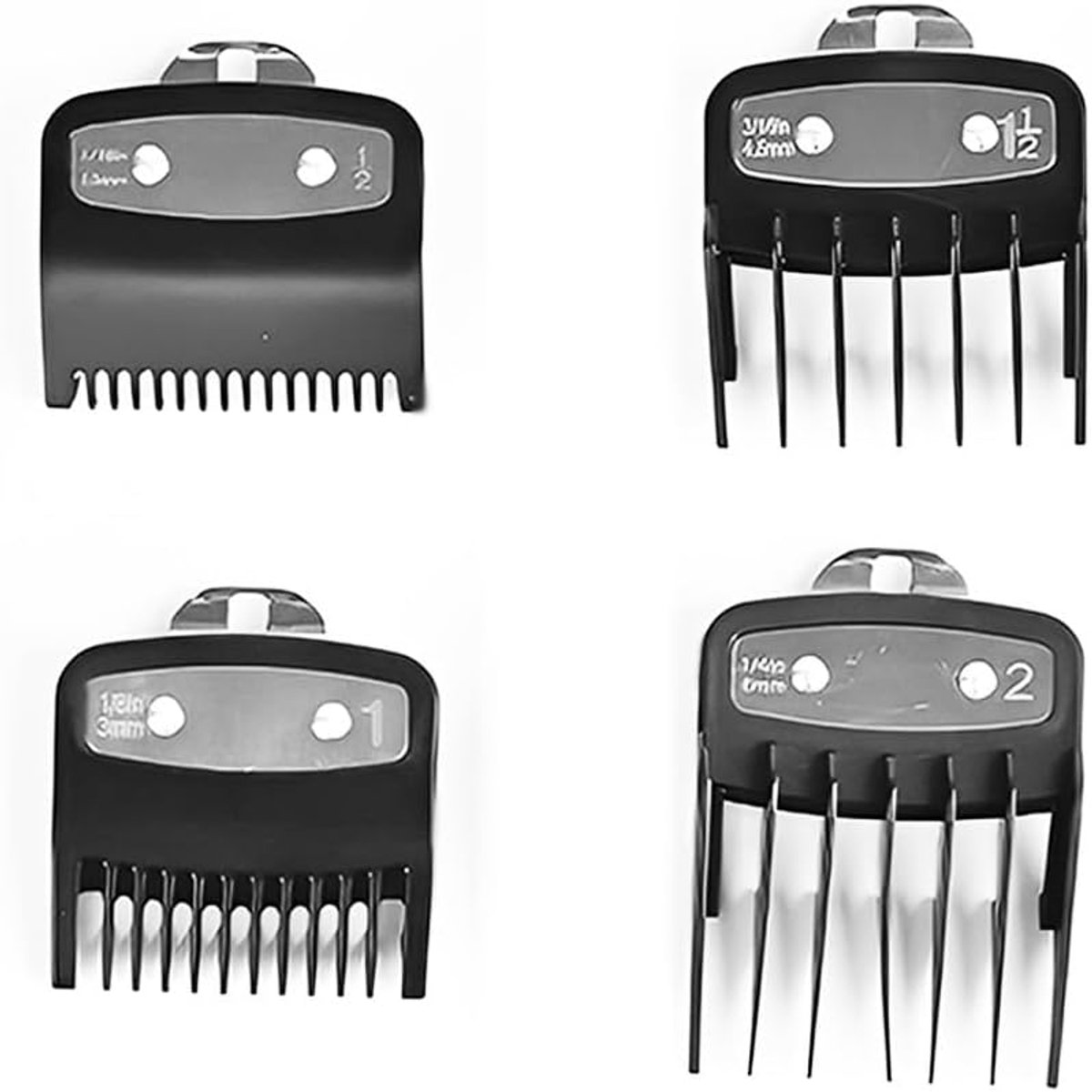 Limitcomb voor Clippers - Set van 4 maten - Duurzaam materiaal - Geschikt voor diverse trimmers - SnelShoppen