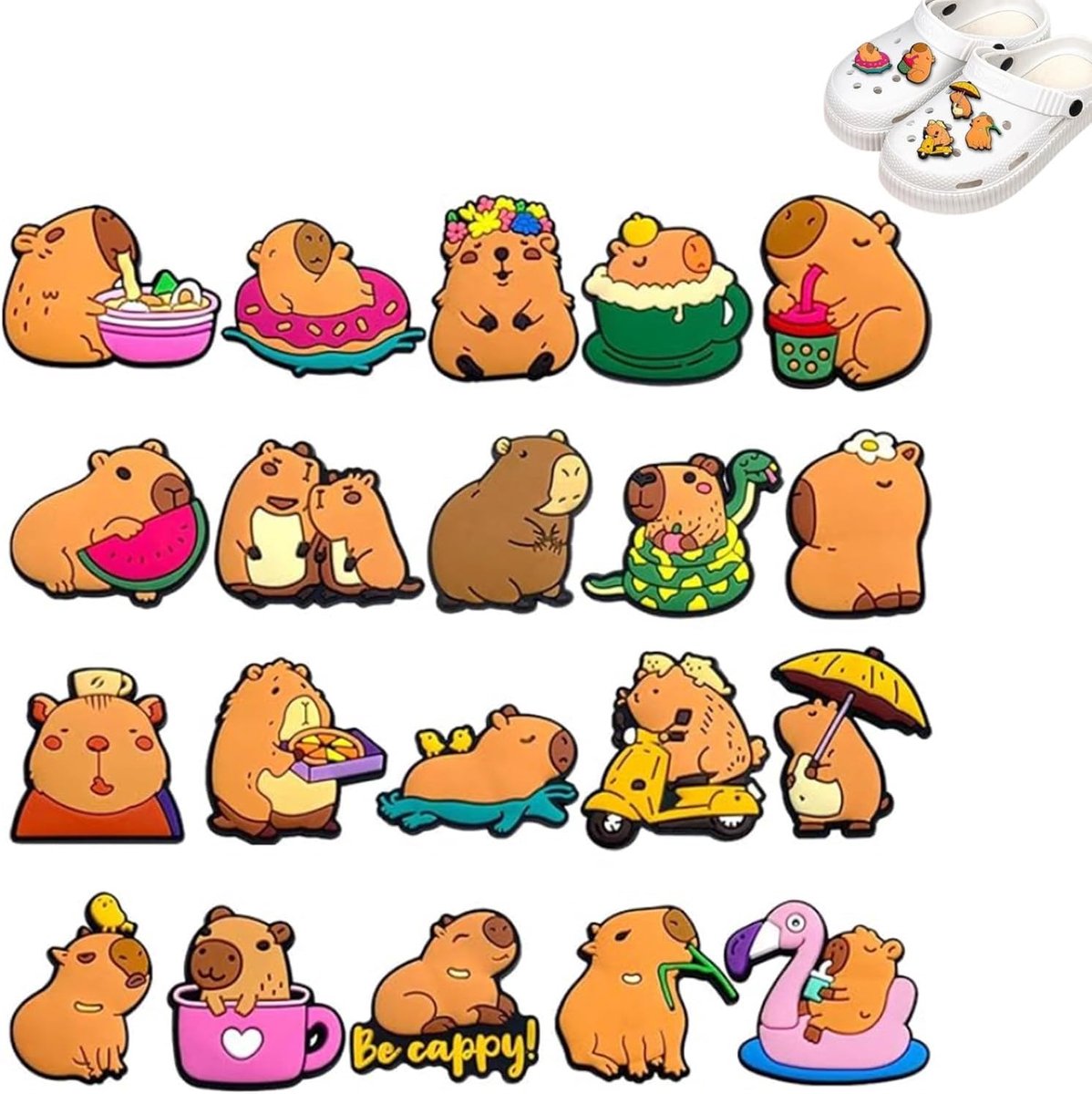 Schoenen Charms 20pcs - Schattige Cartoon PVC - Unieke Ontwerpen - Perfect voor DIY - SnelShoppen