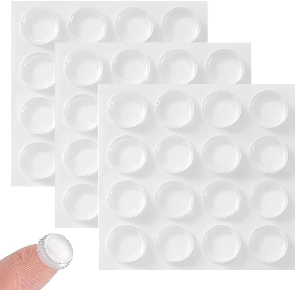 Zelfklevende rubberen voeten 20 x 5 mm - glas tafel bumpers - antislip rubber - ideaal voor meubels - SnelShoppen