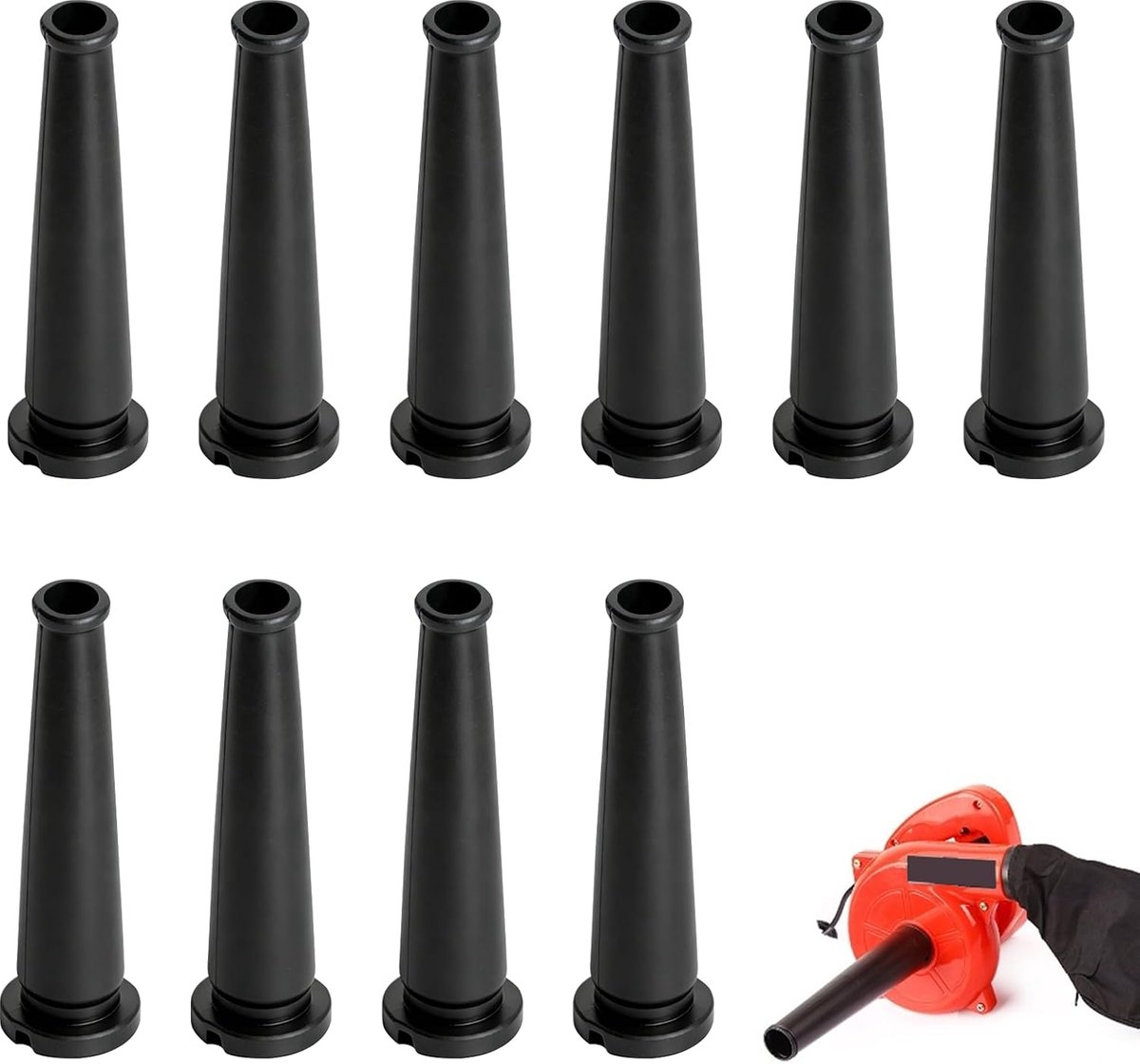 Rubber kabelslang set van 10 - Kinkbescherming - Hoogwaardige rubberen hoes - Bescherming voor kabels - SnelShoppen