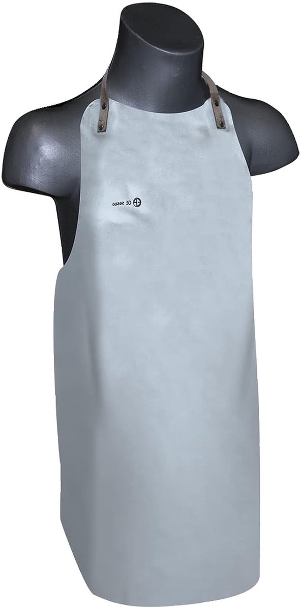 Lassen schort 91,4 cm - hoogwaardig leer - hitte- en vonkbescherming - ideaal voor lassers - SnelShoppen