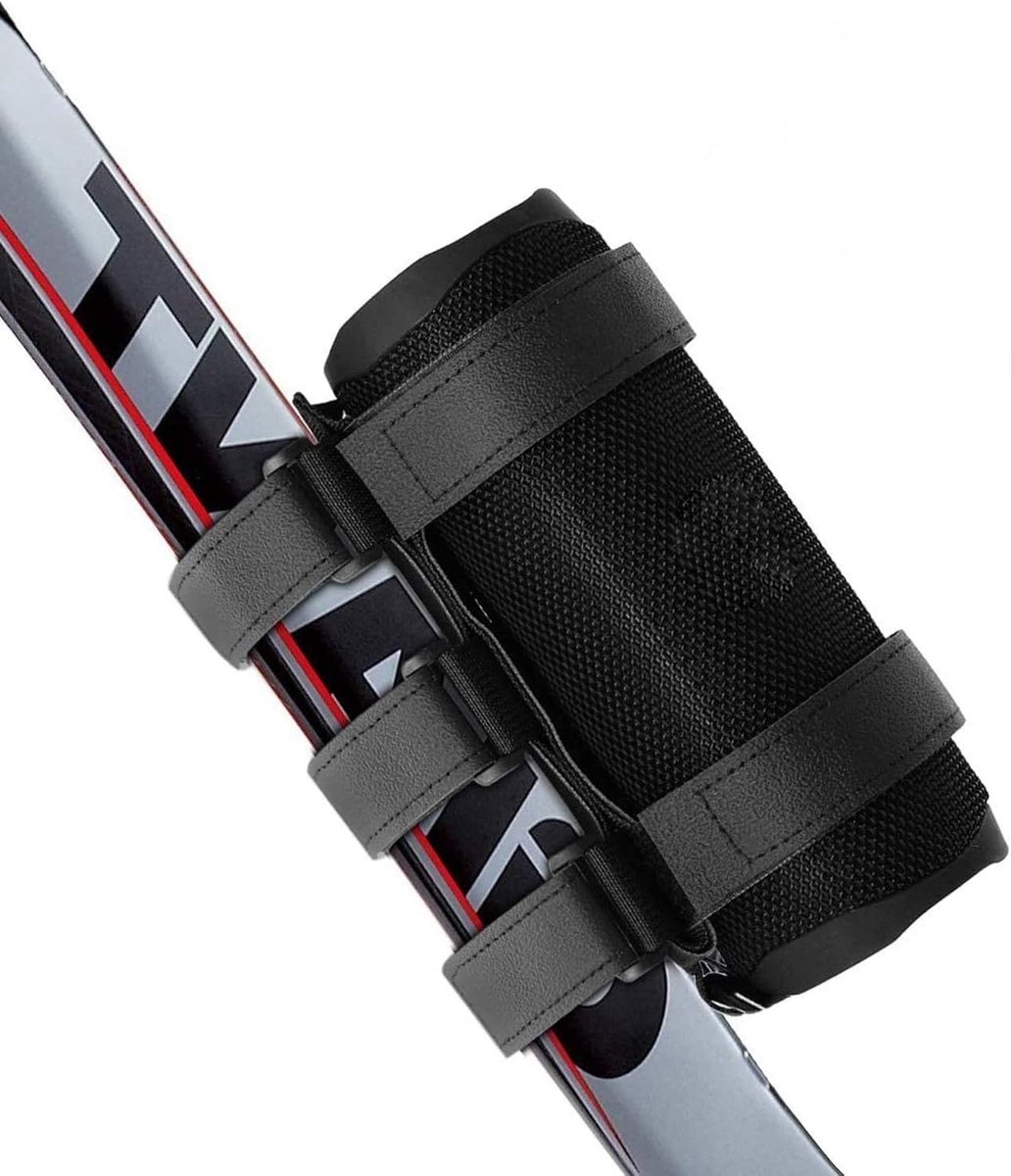 SnelShoppen - Fiets Speaker Houder PU Verstelbare Bevestigingsband voor Luidspreker op Fiets en Golfkar - Inclusief 2 Stuks 26 cm - Duurzaam en Antisl