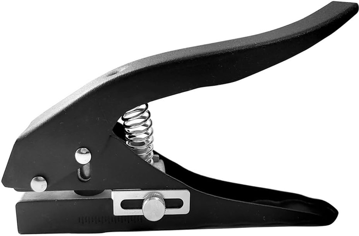Perforator enkele ronde gaatjes - 12mm - robuuste ijzeren behuizing - ideaal voor labels en kaarten - SnelShoppen