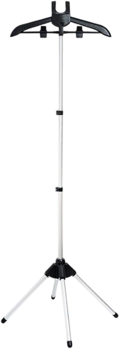 Strijkstoomstandaard - Kledinghouder Stoom - Kleding Stomen - Telescopische Hoogteverstelling - 160 cm - Zwart