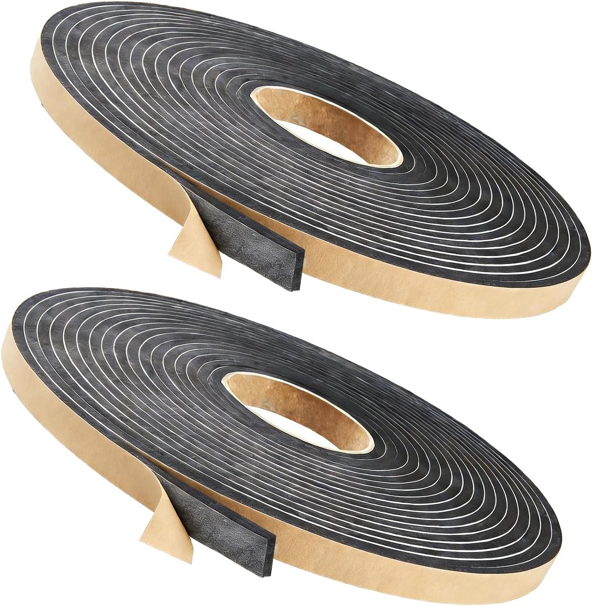Afdichtingstape 6 mm x 10 mm - schuimrubber - weerbestendig - voor deuren en ramen - SnelShoppen