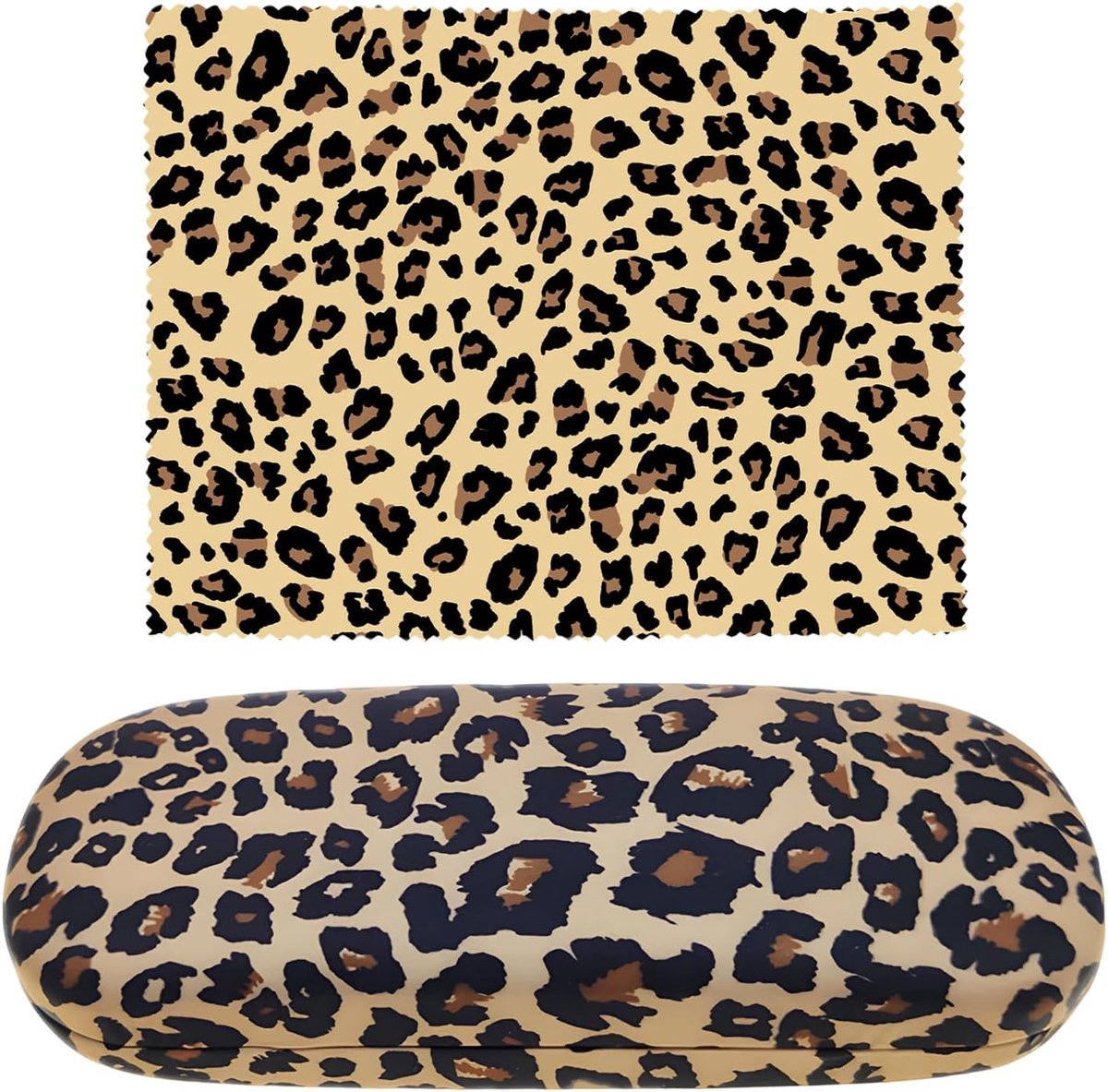 Bril etui hard shell - luipaardprint - beschermend - stijlvol en praktisch - SnelShoppen
