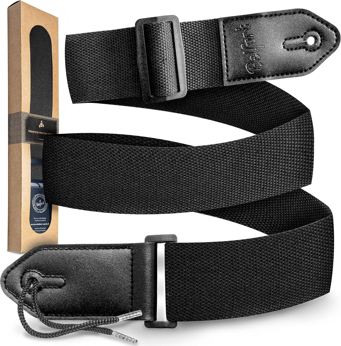 Guitar Strap - Microfiber Leer - Voor Elektrische Gitaar en Ukulele - Inclusief E-Book - SnelShoppen