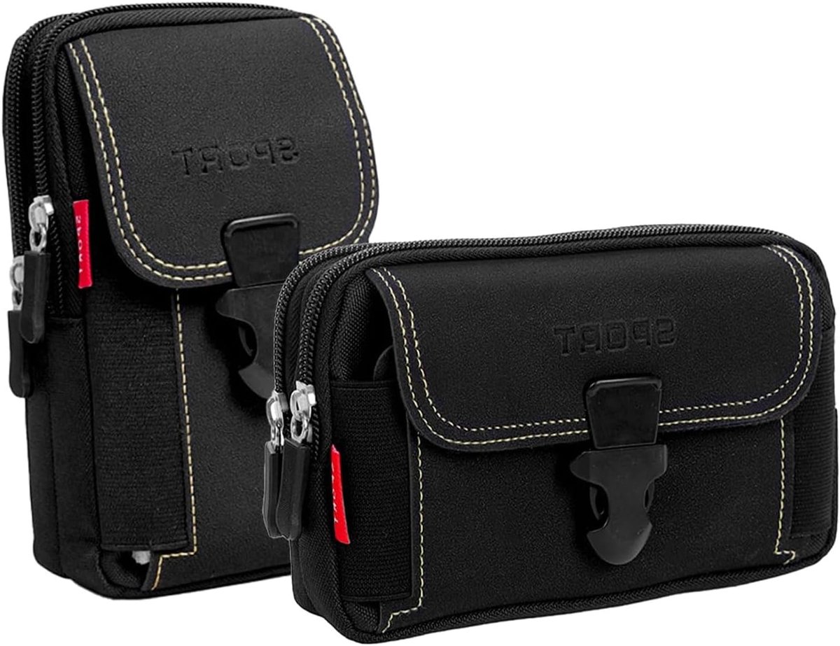 Tactische heuptas set van 2 - Duurzaam Oxford stof - Met telefoonhouder - Ideaal voor hiking - SnelShoppen