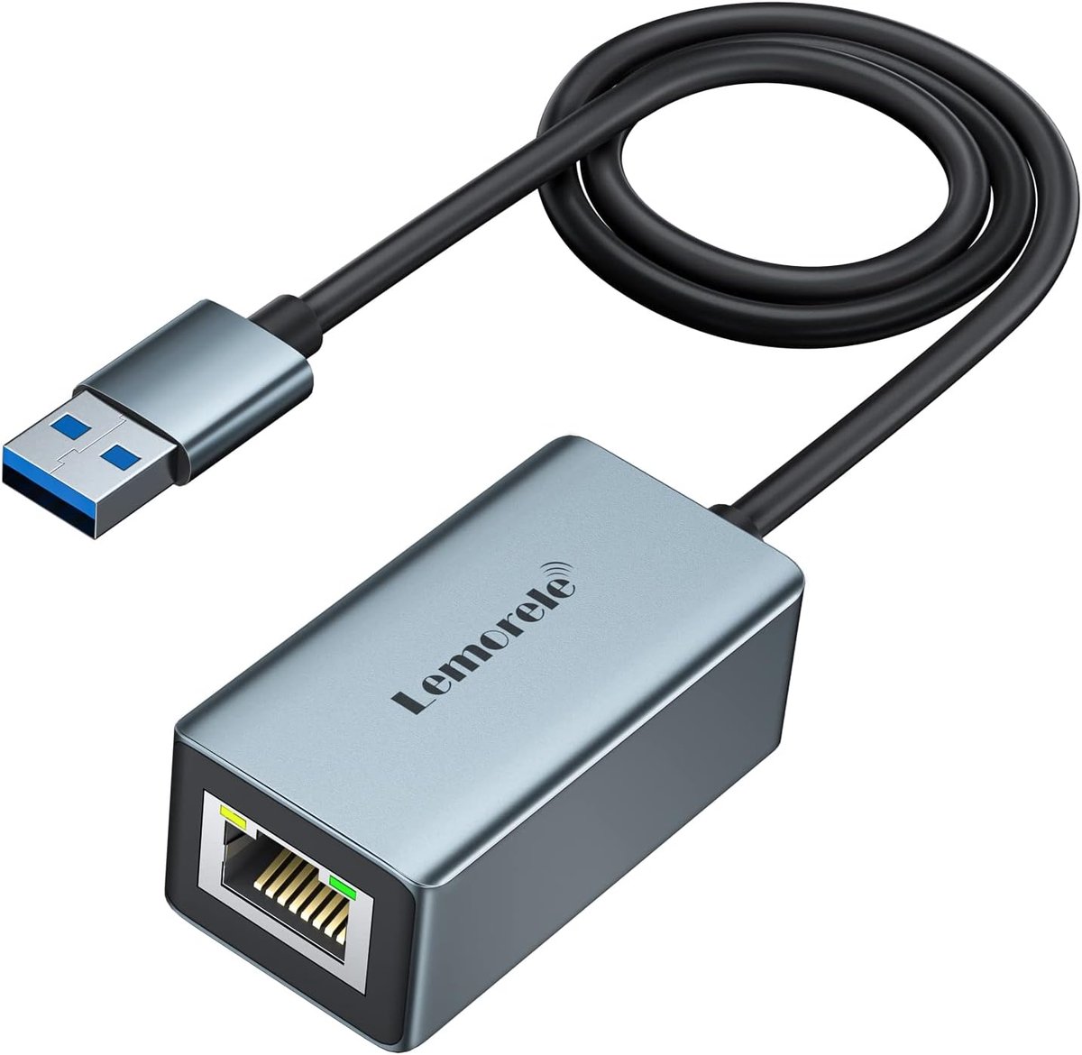 USB 3.0 naar RJ45 Gigabit Ethernet Adapter - Aluminium Behuizing - Plug & Play - Betere Signaaloverdracht - ShopVlot