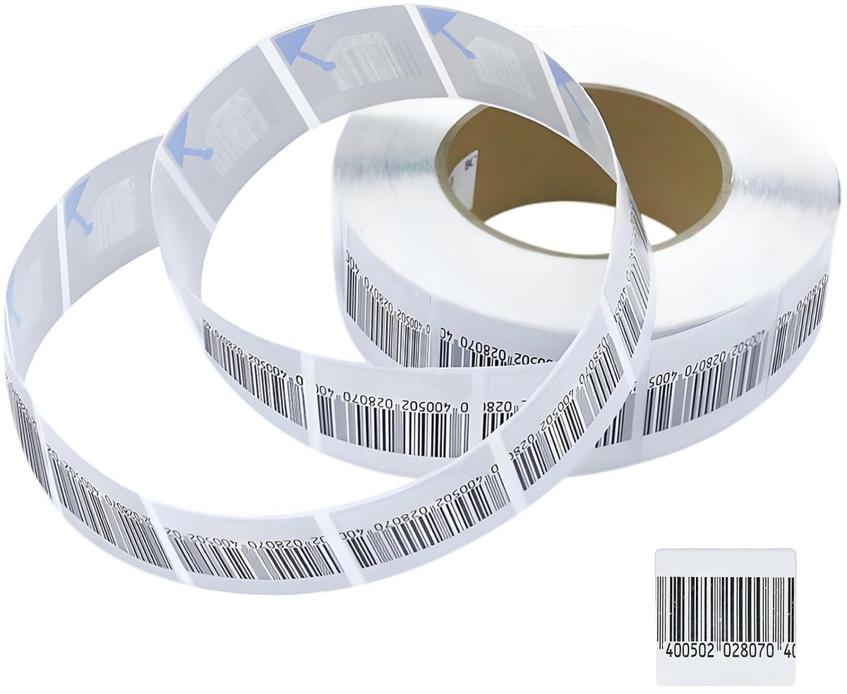 Anti-diefstal veiligheidslabel 40 × 40 mm - 8,2 MHz RF-sticker - compatibel met RF EAS-systemen - ShopVlot