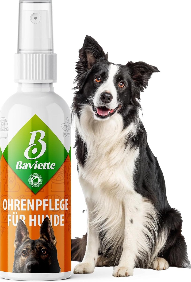 Oorreiniger hond 100 ml - milde spray - geurloos en alcoholvrij - veilige verzorging voor de oren - ShopVlot