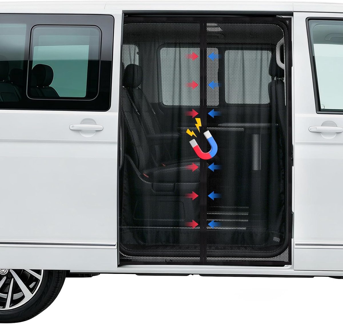 Muggennet VW T5 T6 - Magnetisch - Insectenbescherming - Ideaal voor kamperen - ShopVlot