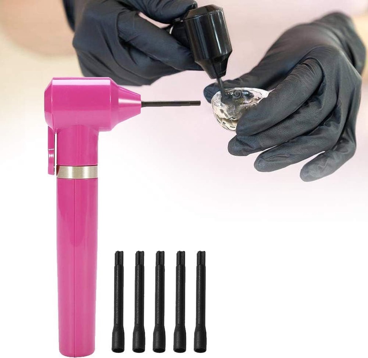 Electric Tattoo Ink Mixer - Compact en lichtgewicht - Met 5 roerstokken - Voor het mengen van pigmenten - ShopVlot