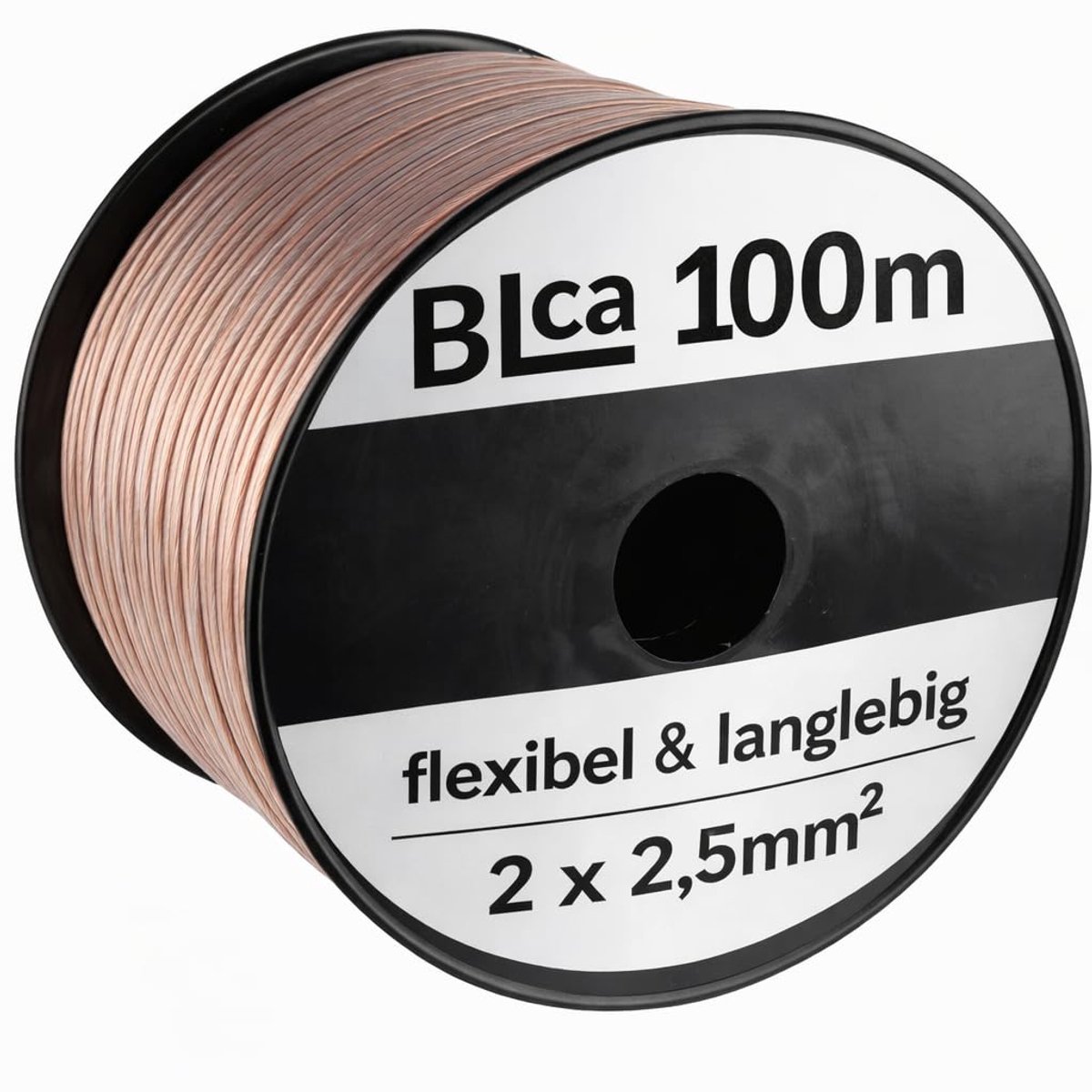 Luidsprekerkabel 100m 2x2.5mm² - CCA - Transparant - Voor HiFi en Home Cinema - ShopVlot