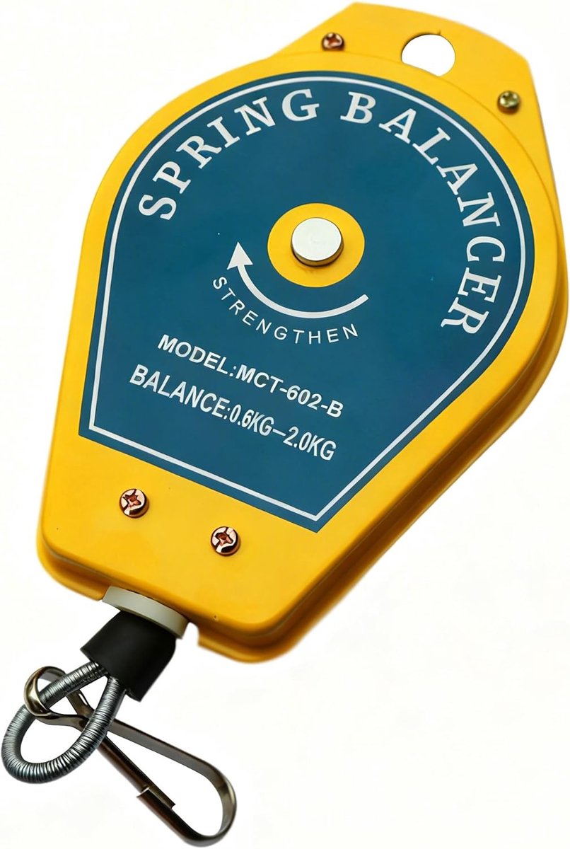 Federzug gereedschapshouder 0,5-5 kg - verstelbare veerspanning - duurzaam staal - verminder vermoeidheid - ShopVlot