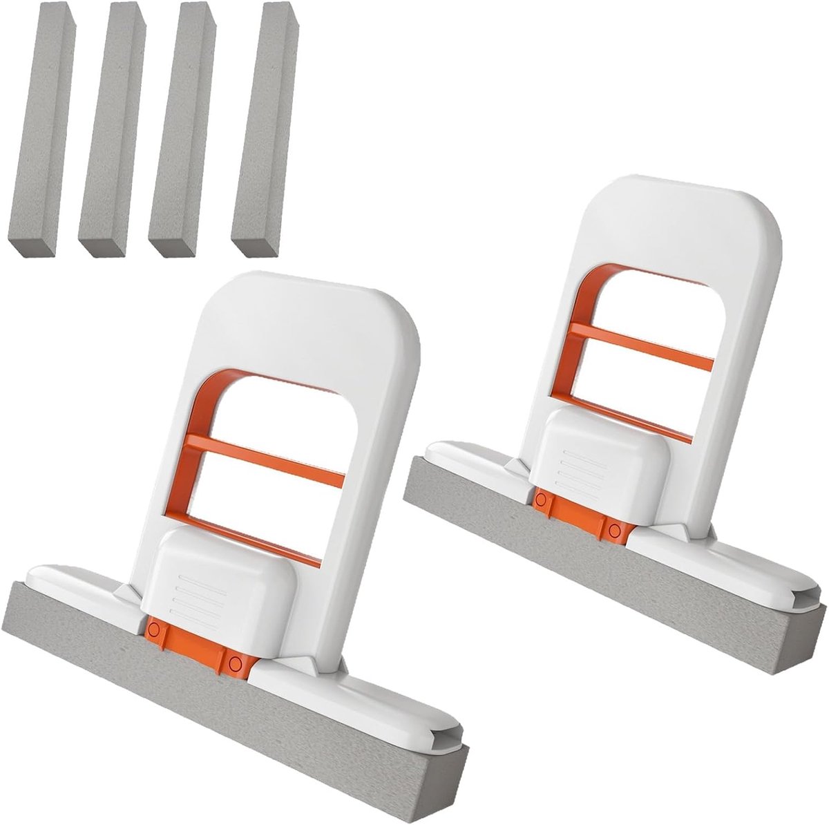 Mini Mop 2 Stuks - Vouwbare Mop - Sponswisser - Handvrij uitwringen voor keuken en badkamer - ShopVlot