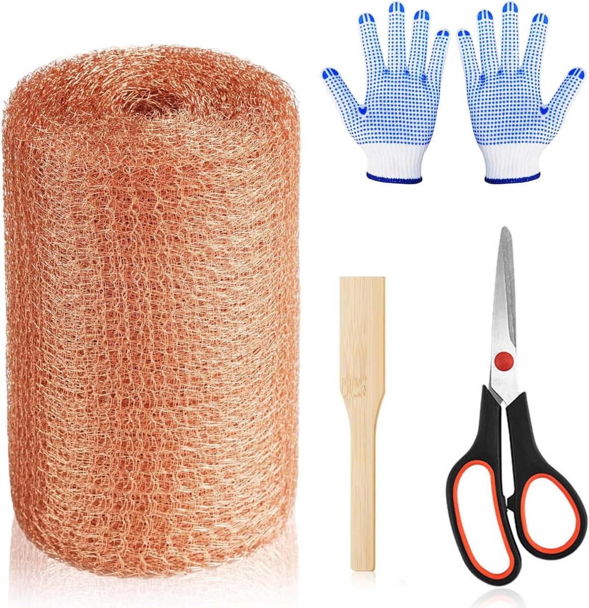 Koperband tegen slakken 12,7 cm x 10 m - dubbellaags koperdraad - slakkenbescherming - eenvoudig te snijden - ShopVlot