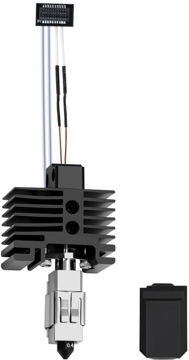 Hotend 0.4mm - verbeterde verwarmingsstructuur - vervanging voor Bambu Lab P1S/P1P - optimale printkwaliteit - ShopVlot
