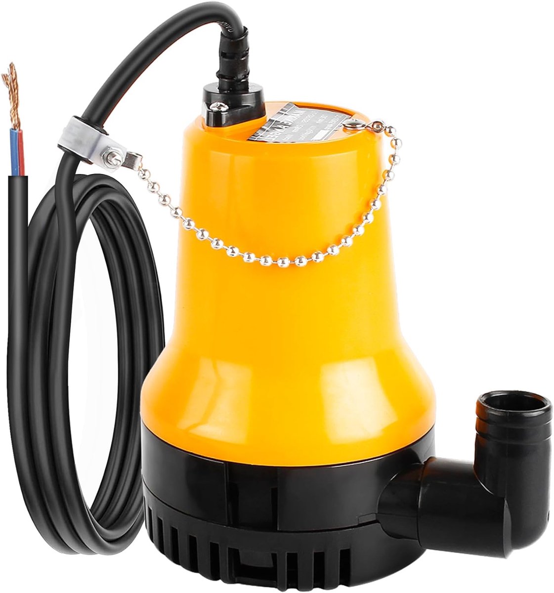 Dompelpomp 12 V 60 W - 3600 L/h - Compact model - Ideaal voor vijver en boot - ShopVlot