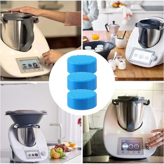 Schakelaarhoes Keukenmachine - Beschermhoes Siliconen - Schakelaars Beschermen - Oliebestendig Zacht Materiaal - 8 cm Diameter - Blauw — afbeelding 4