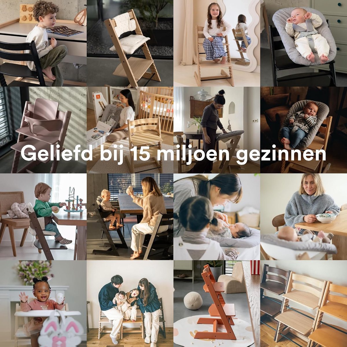 Kinderstoel met Baby Set - Hoge Stoel Eetstoel - Samen Eten - Verstelbaar en Ergonomisch - Tot 136 kg - Mauve – foto 6