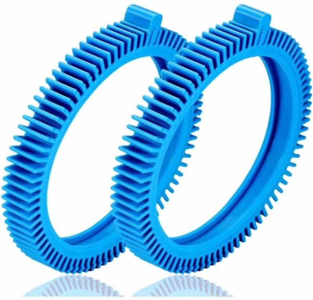 2 stuks - 896584000-143 serie blauwe bandenset met super, geschikt voor zwembadreiniger 2X, 4X, compressiewielen voor Phoenix, geschikt voor zwembadreinigers, Hayward Phoenix