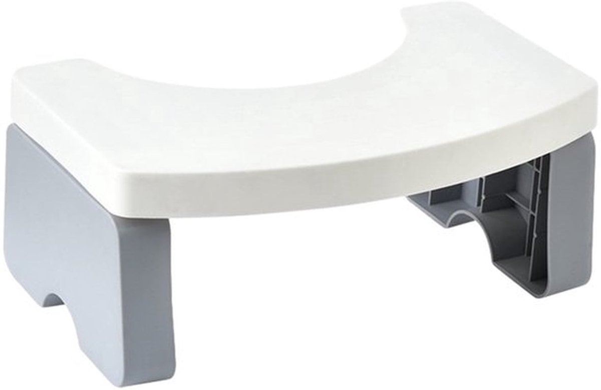 Opklapbaar toiletkrukje, hurktoiletkrukje, toiletstoeltje, toilethulpkrukje, opstapje. Geschikt voor alle toiletten, afneembaar en stapelbaar.