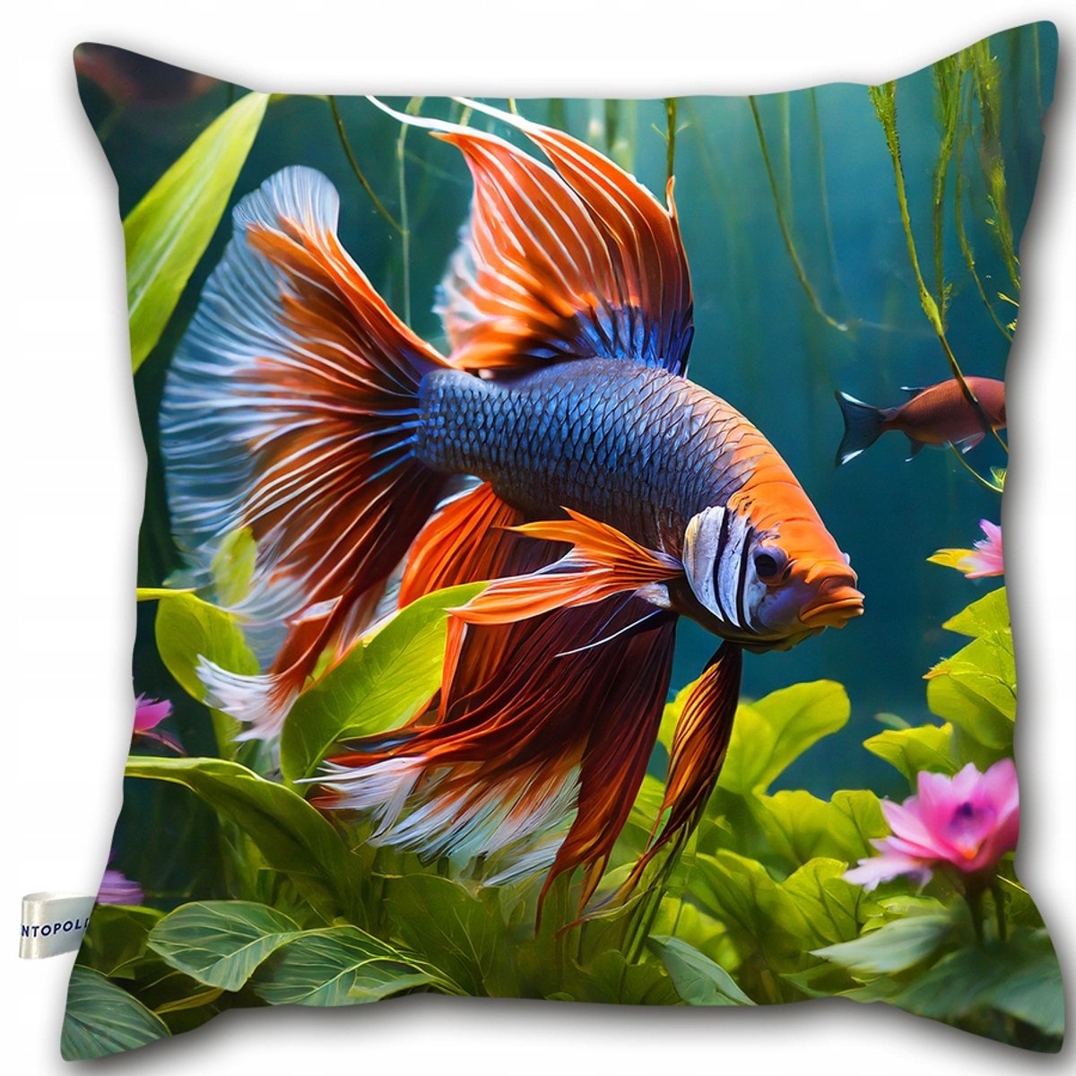 Decoratief Vis Kussen - 40x40cm - Betta Vis Print