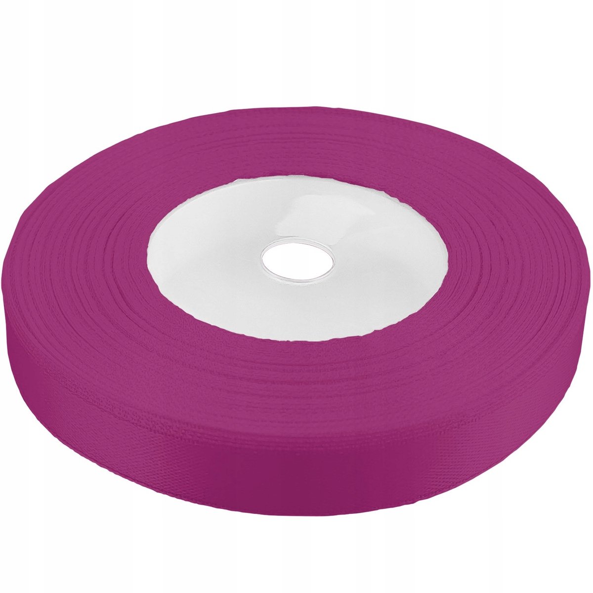 Merkeuze satijnlint fuchsia 12mm breed, 32 meter lang