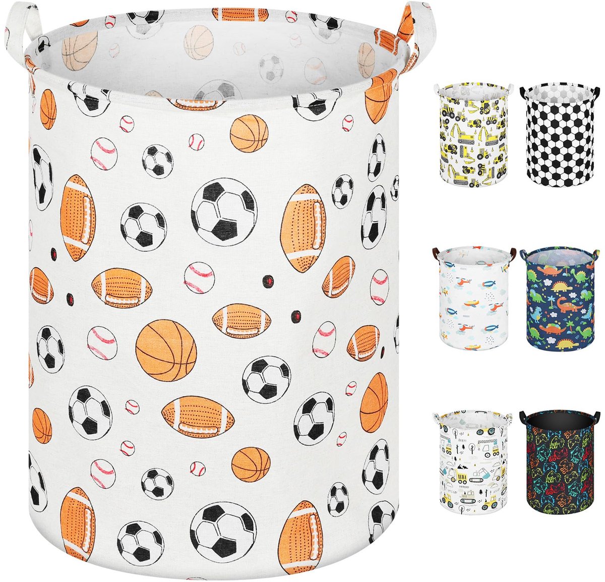 Speelgoedopbergmand 40x50 cm - ronde opvouwbare wasmand - waterdicht - praktische organizer voor kinderen - ShopVlot