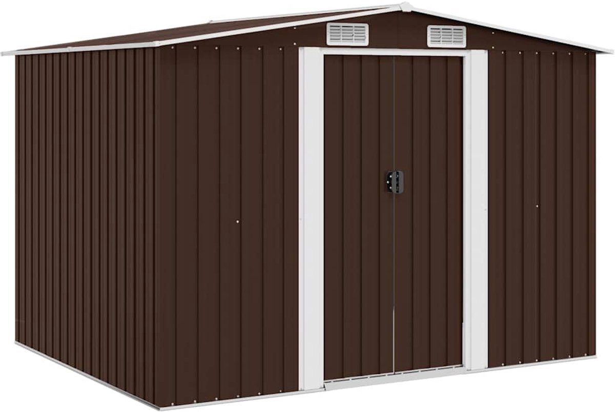 vidaXL Tuinberging 257x205x178 cm staal bruin