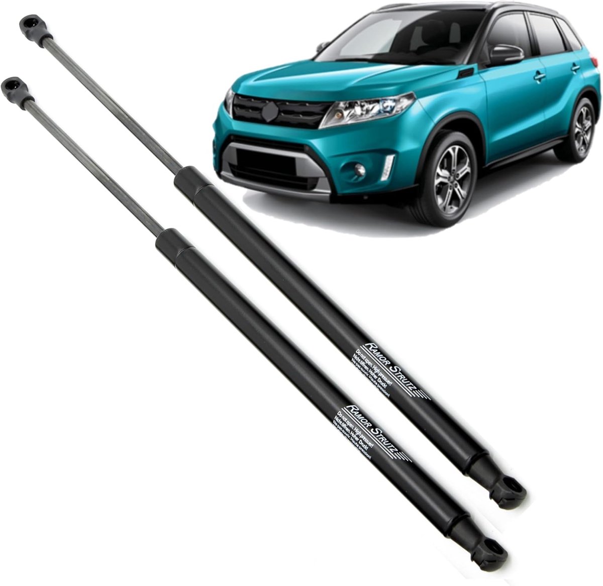 Gasveer achterklep 491 mm - dubbele set voor Suzuki Vitara 2015-2019 - vervangingsonderdeel - eenvoudige installatie - ShopVlot