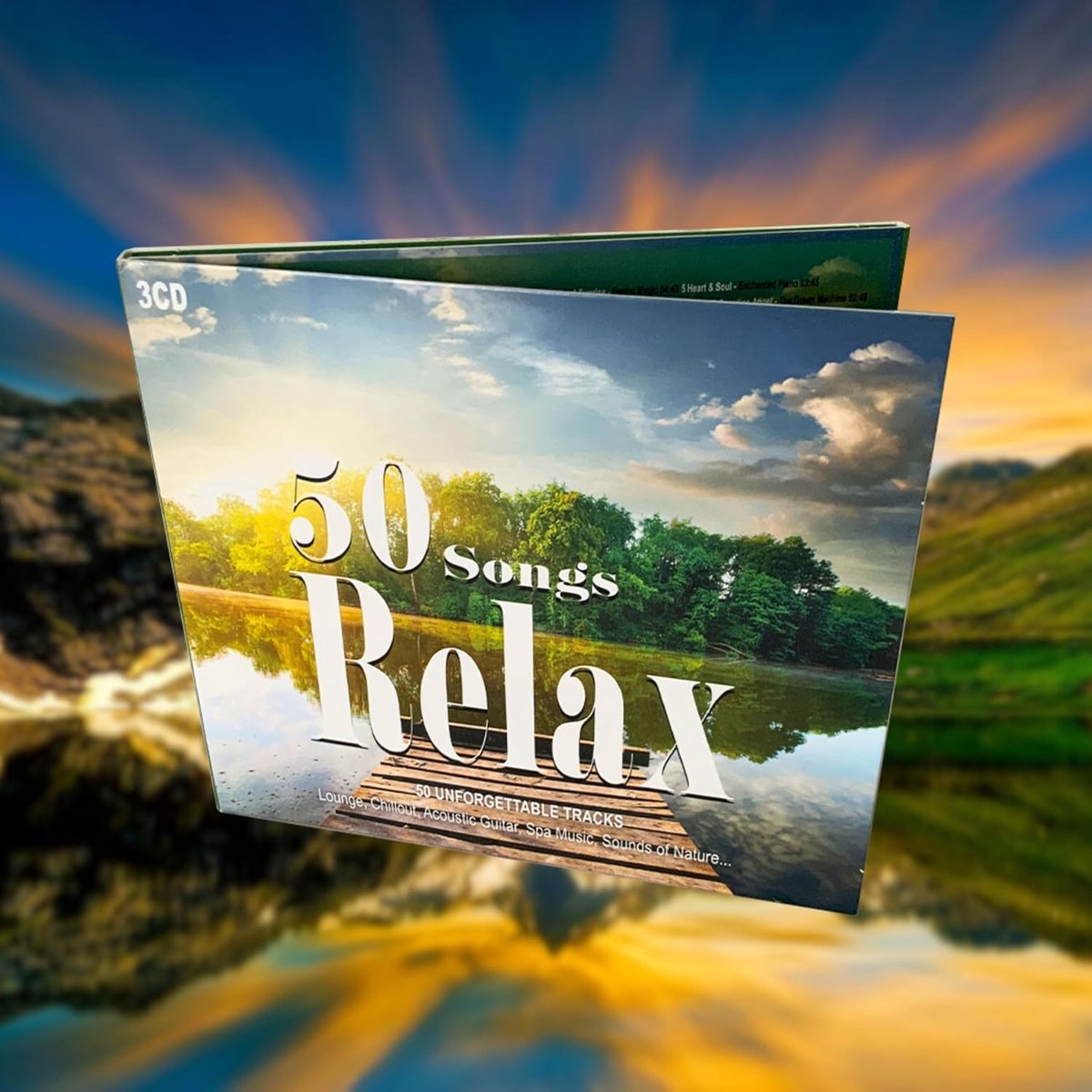 3CD Relax muziek - 50 ontspannende nummers - natuurgeluiden - perfect voor meditatie - ShopVlot
