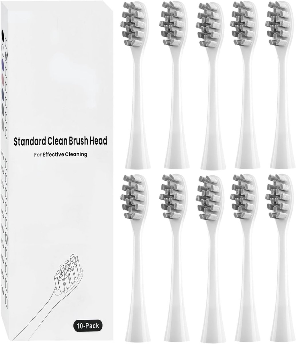 Vervangende tandborstelkoppen - 10 stuks - Compatibel met Wondersmile - Voor optimale reiniging. - ShopVlot