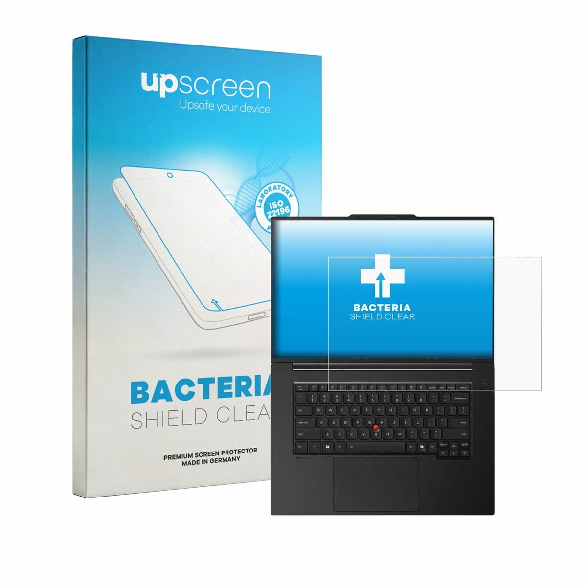 upscreen - Screenprotector voor Lenovo ThinkPad P1 Gen 9 16" - Folie Beschermfolie transparant antibacterieel